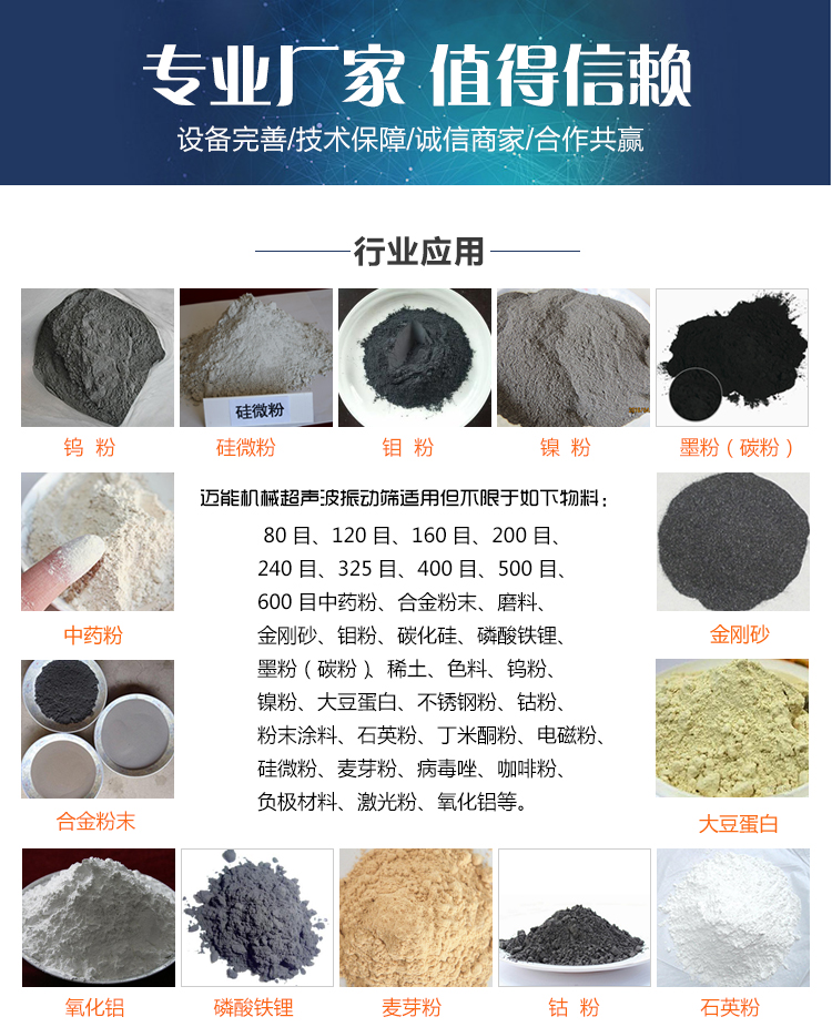 碳酸鋰超聲波振動(dòng)篩行業(yè)應(yīng)用
